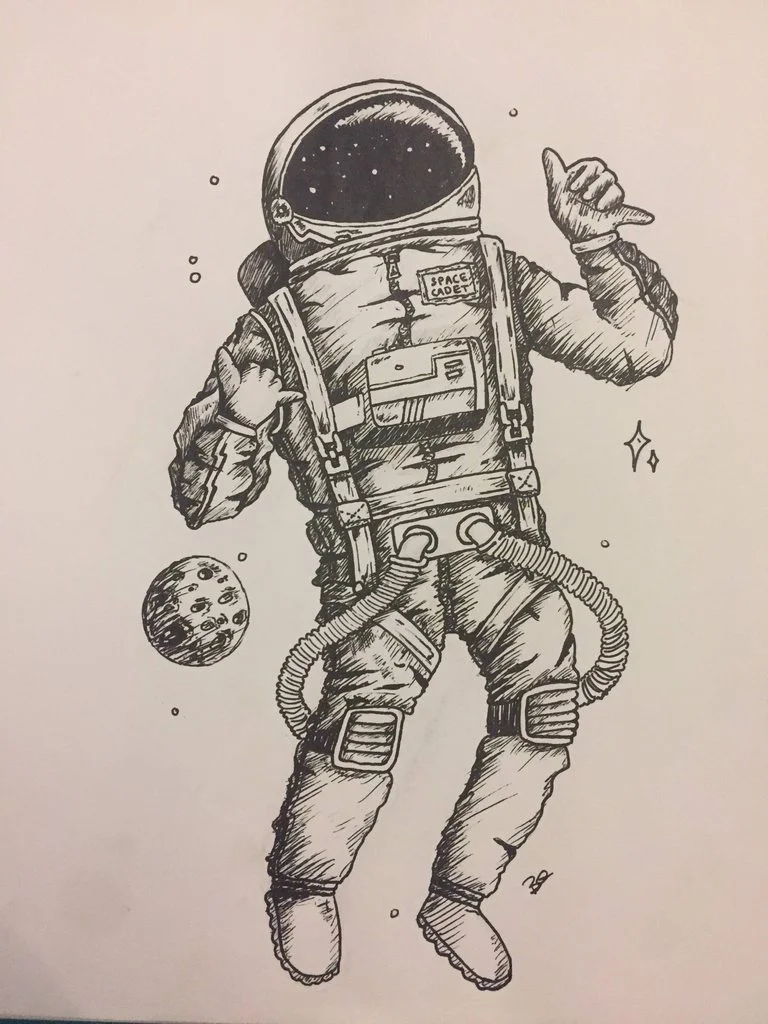 Легкий рисунок космонавта. Космонавт рисунок. Космонавт эскиз. Космонавт набросок. Космонавт рисунок карандашом.