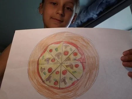 Как нарисовать пиццу поэтапно карандашом