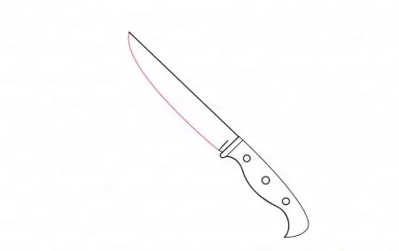 Как нарисовать нож поэтапно карандашом