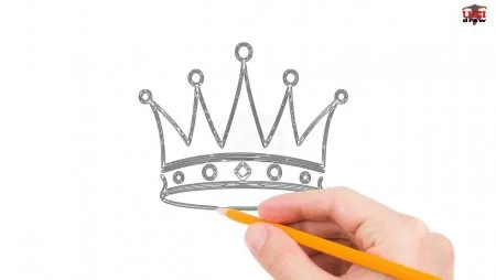 Как нарисовать корону поэтапно карандашом