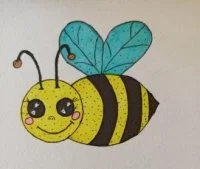 Как нарисовать пчелу поэтапно карандашом